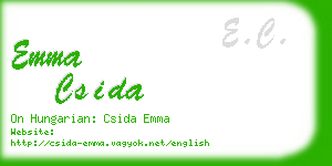 emma csida business card